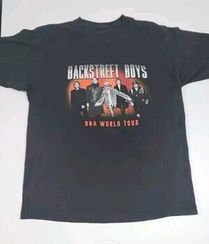 Backstreet Boys 2022 DNA Concert Tour T-shirt Black Tour Dates On Back